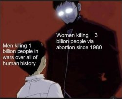 Woman killing babies Meme Template