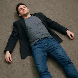 a dude dropped dead Meme Template