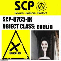 SCP-8765-IK de sing Meme Template