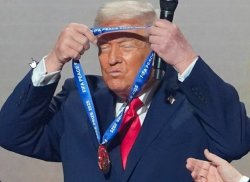 trump medal Meme Template