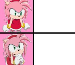 Amy Rose Hotline Bling Meme Template