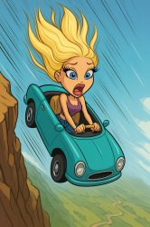 falling off cliff Meme Template