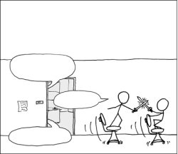 office sword fighting Meme Template