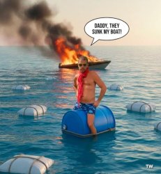 Hunter's drug boat Meme Template