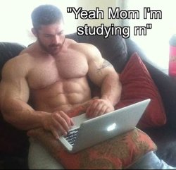 yeah mom I'm studying Meme Template
