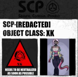 SCP-[REDACTED] label Meme Template