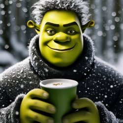Shrek Coffee Meme Template