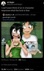 All Might on Twitter/X Meme Template