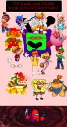 The gang has found your sin unforgiveable Meme Template