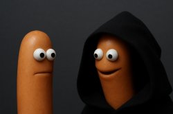 Evil Kermit sausages Meme Template