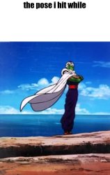 The Pose I Hit While ___ Meme Template