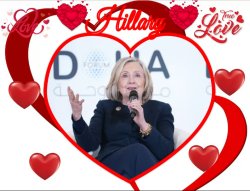 Hillary Heart Throb I'm in Love Meme Template