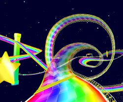 Rainbow road Meme Template