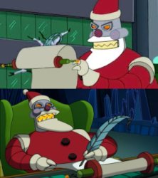 Robot Santa Meme Template