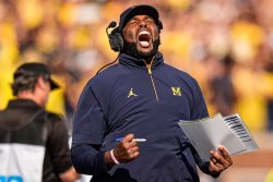 Sherrone Moore Yelling Meme Template