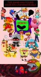 The gang has found your sin unforgiveable V2 Meme Template