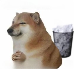 Dog Bin Meme Template