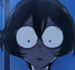 sanda anime funny face zoomed Meme Template