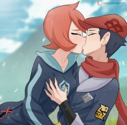 Arezu kissing Meme Template