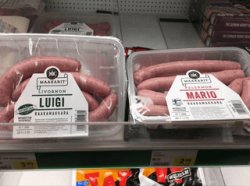 mario and luigi sausage Meme Template