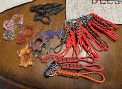 Paracord keychains and epoxy resin weapons Meme Template