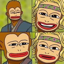 Ponke Anakin Padme 4 Panel Meme Template