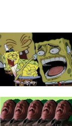 Spongbob 5 guys laughing mock 2 Meme Template