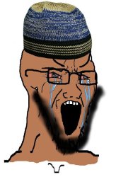 Crying Muslim Wojak Meme Template