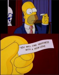 Homer Fortune Cookie Meme Template