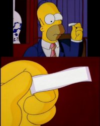 Homer Fortune Cookie Meme Template