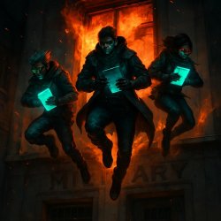 Three heroes jumping out of a window of the second floor of an o Meme Template