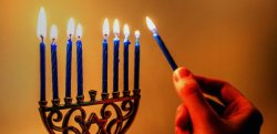 Lighting Chanukah Menorah Meme Template