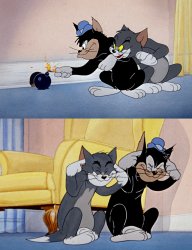 tom jerry light fuse Meme Template