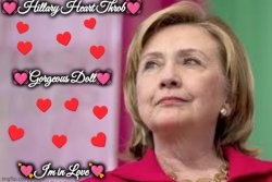 Hillary Heart Throb Meme Template