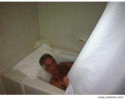 Epstein in the bathtub Meme Template