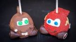 Lightning McQueen and tow mater made of candy apples Meme Template