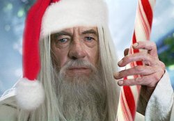 Santa Gandalf Meme Template