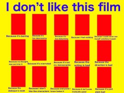 I don't like this film Meme Template