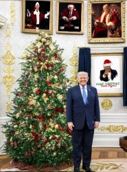 President Trump wishes all a Merry Christmas Meme Template