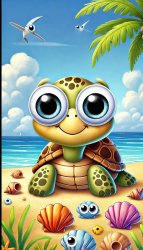 Googly turtle Meme Template