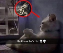 he thinks he's him Meme Template