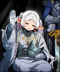 Frieren as King Baldwin IV Meme Template