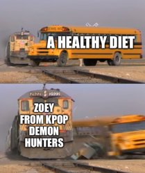 I Prefer Zoey Over Healthy Diets Meme Template