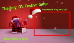 Os festive announcement Meme Template