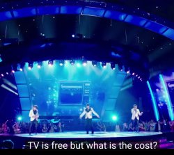 TV is free, but what is the cost? Meme Template