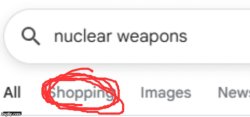 nuclear weapons shopping Meme Template