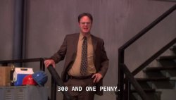 dwight schrute 1 penny Meme Template