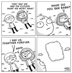 They say we see on clouds what we most want Meme Template