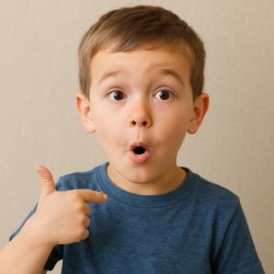 make a little kid that is saying with his face "oh that's me" Meme Template