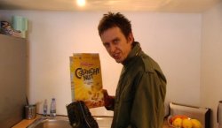 Peep Show Super Hans Crunchy Nut Meme Template